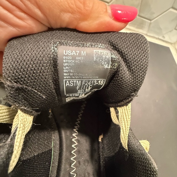 Hytest Safety Shoes Alpha Xergy Comfort Gel Steel Toe Size 7 Work Shoes Black - Picture 7 of 12